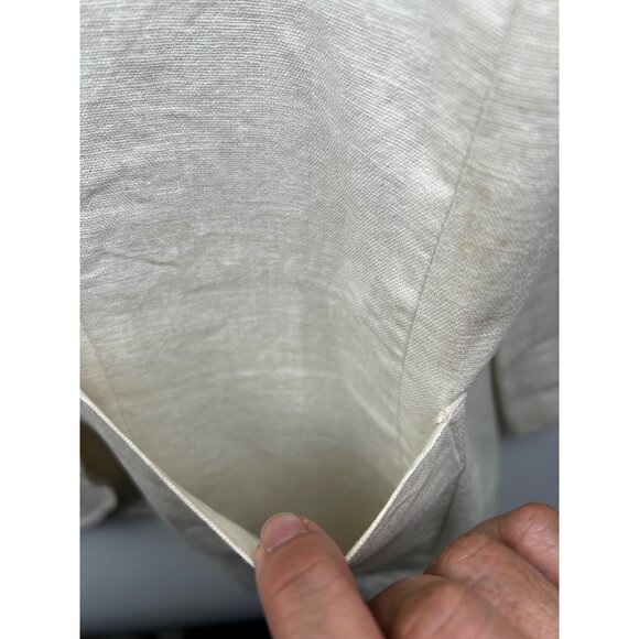 ANDREW FEZZA Men’s‎ Coastal Casual Summerwear Cream Linen Blend Blazer XL - Picture 9 of 11